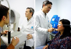 Dr. Manuel Camacho diagnosticando Ojo Seco con Keratograph 5M y aplicando tratamiento con ThermaEye para el ojo seco.